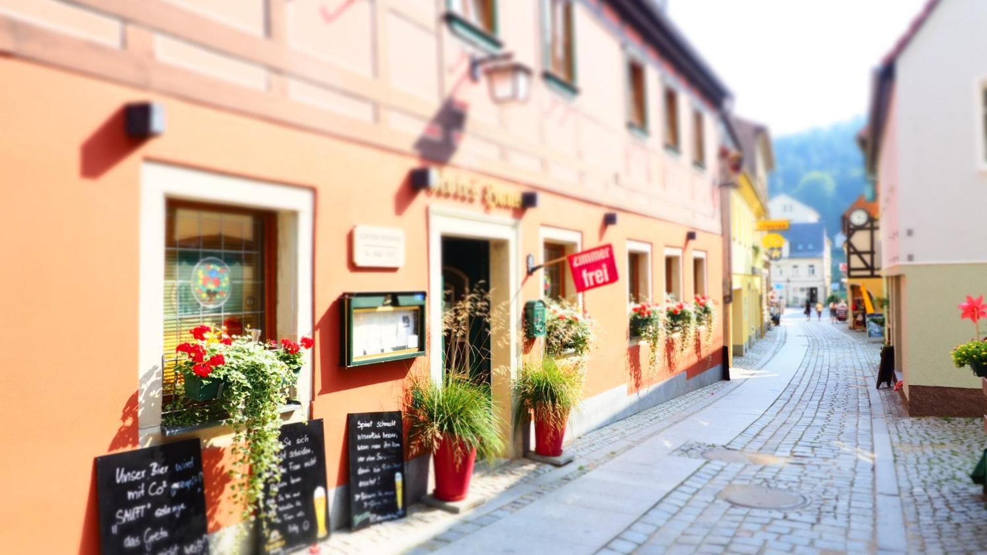 Gasthaus& Pension Zum Roten Haus Bad Schandau Luaran gambar